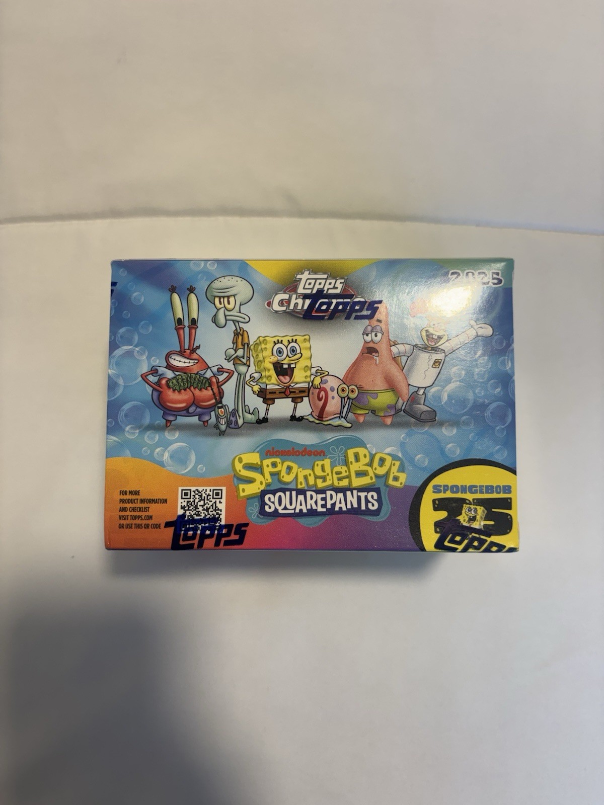 2025 Topps Chrome SpongeBob 25th Anniversary Value Box Blaster Factory Sealed