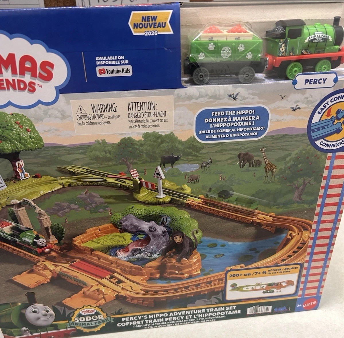 Thomas & Friends Metal 2026 Sodor Animal Park Percy's HIPPO Adventure Train Set