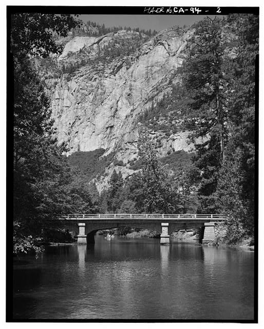 Photo:Yosemite Village California Sentinel Bridge Merced River 1900s HABS