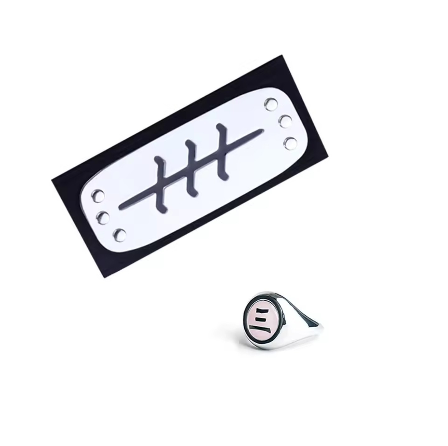 Hidan Akatsuki Member\'s Ring And Headband Adjustable Size