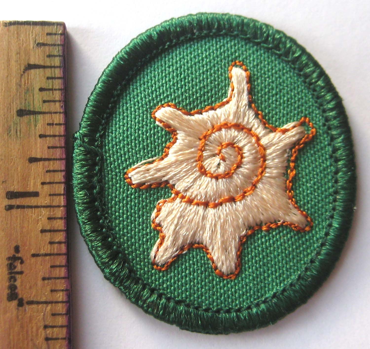 Retired Girl Scout 1989-2011 SEASHELL TROOP CREST Ocean Sea Shell Patch Troop ID