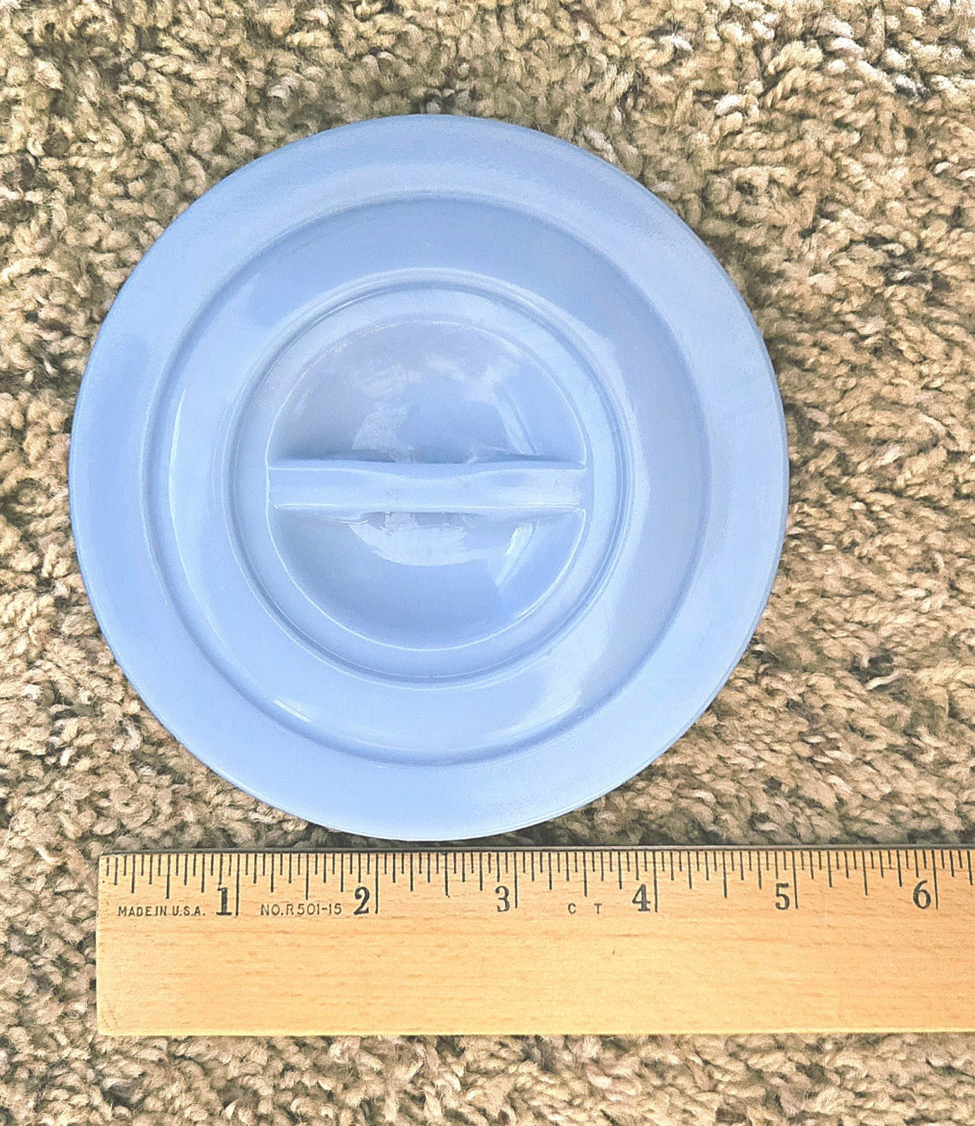 Rare, Vintage, Jeanette DELPHITE BLUE DRIPPINGS bowl LID ONLY 4.75\ Rare, Vintage, Jeanette DELPHITE BLUE DRIPPINGS bowl LID ONLY 4.75\