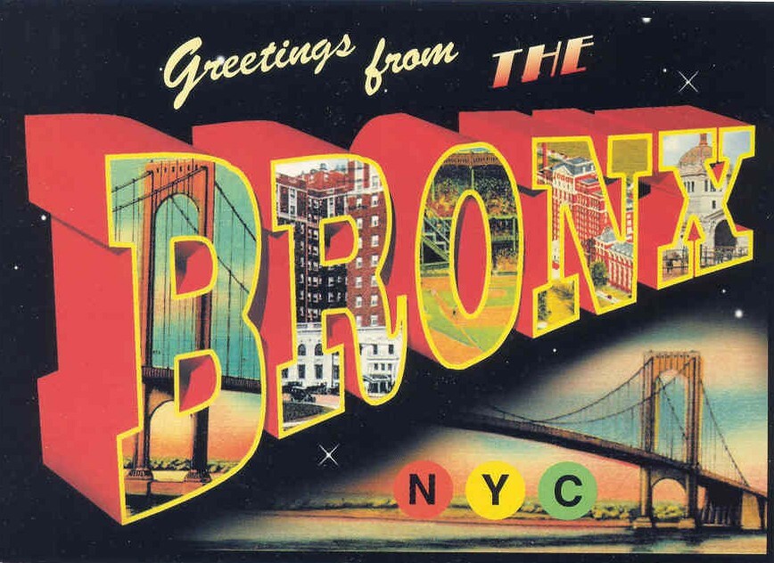 4 Large Letter Greetings From The Bronx NYC, NY 4 Large Letter Greetings From The Bronx NYC, NY