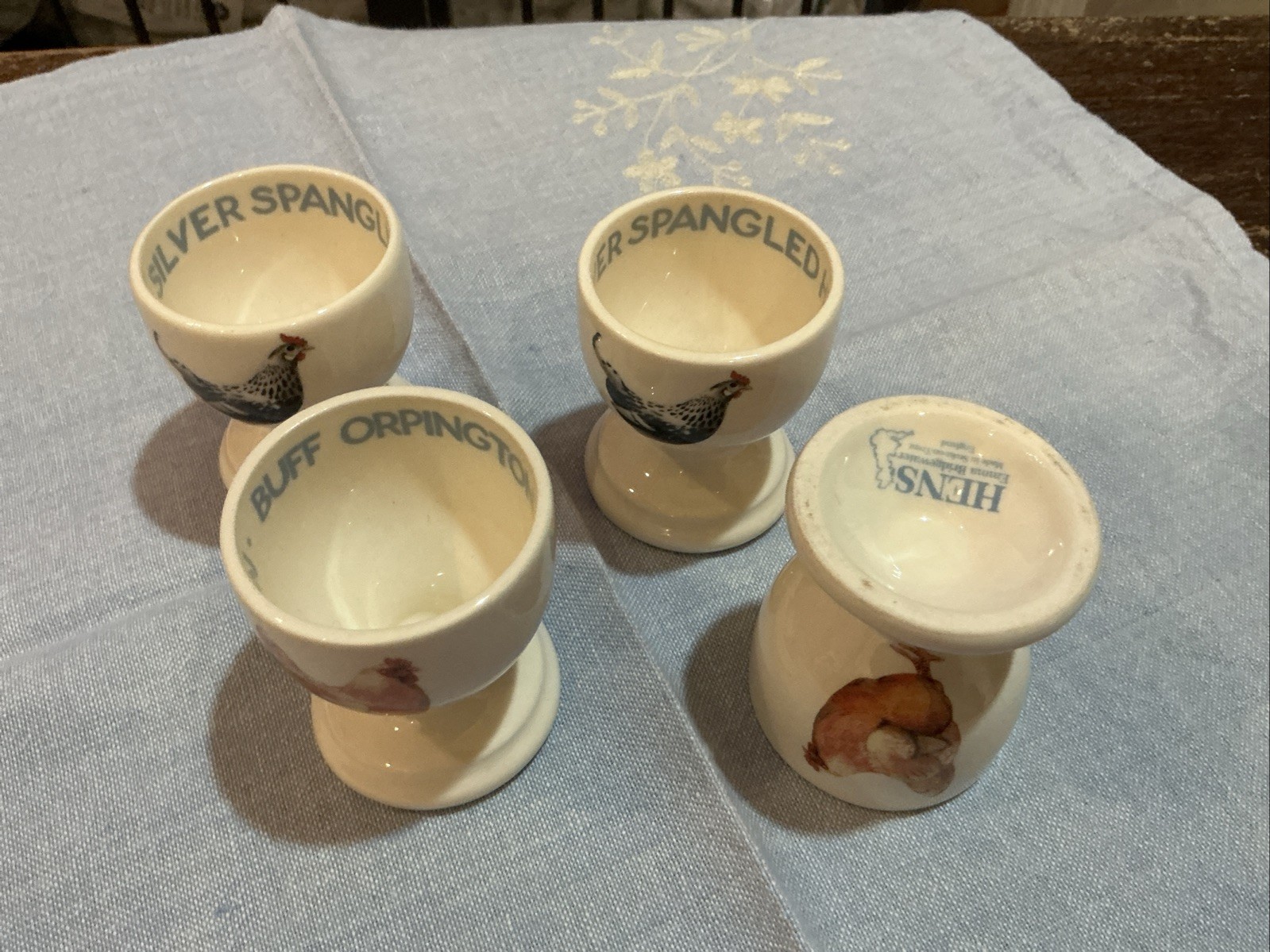 4 Emma Bridgewater Egg Cups 4 Emma Bridgewater Egg Cups