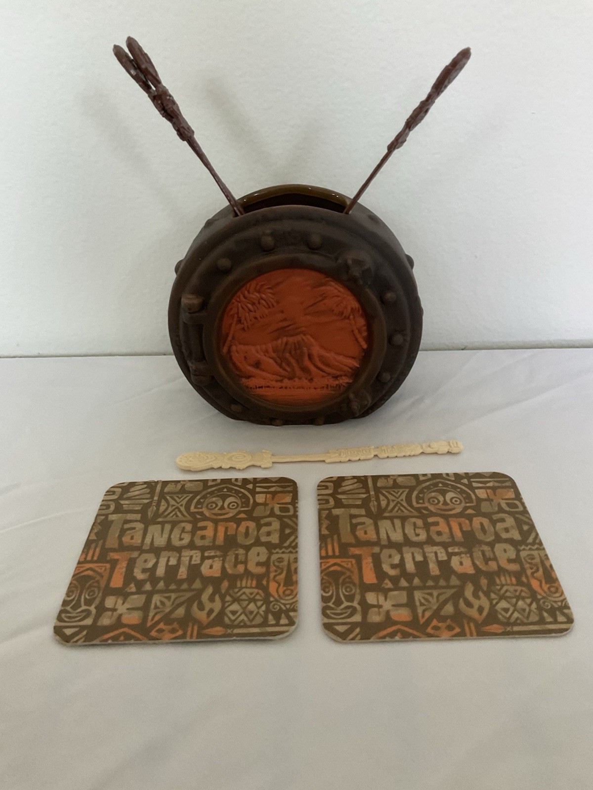 Tiki Trading Co Tiki 2 Sided W/ New Trader Sams Tiki Stirrers & Coasters Tiki Trading Co Tiki 2 Sided W/ New Trader Sams Tiki Stirrers & Coasters