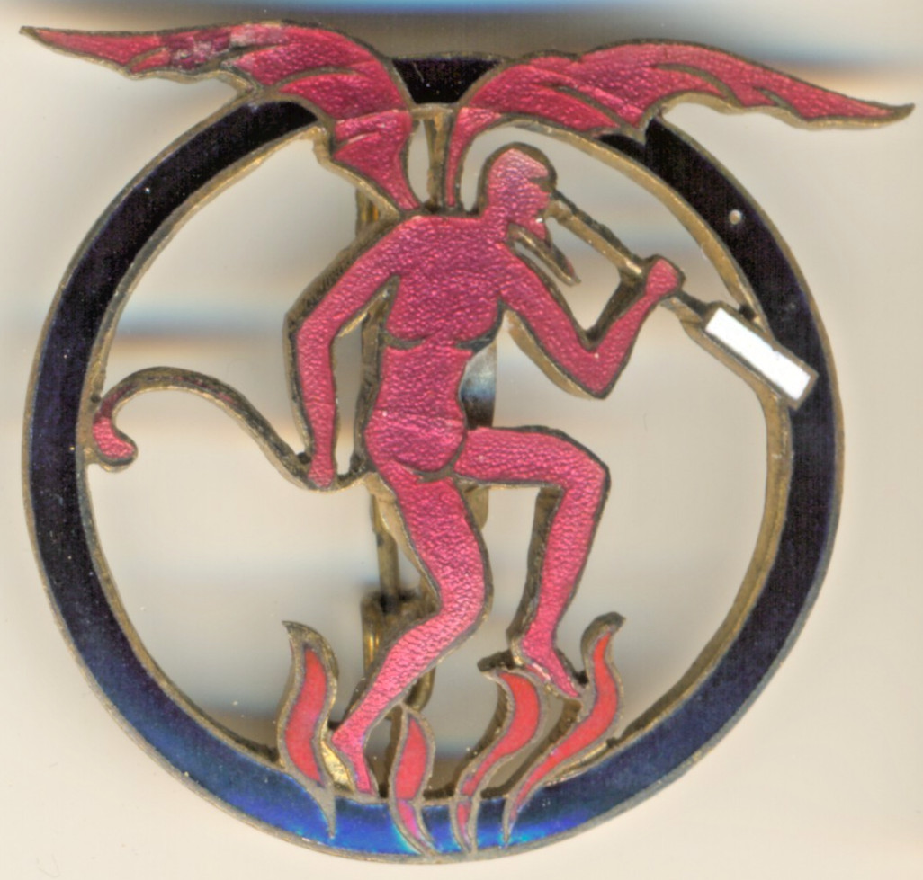 Red star  Belgian Badge 42° Tactical Squadron Devil Belgium Air Force  (#1175)