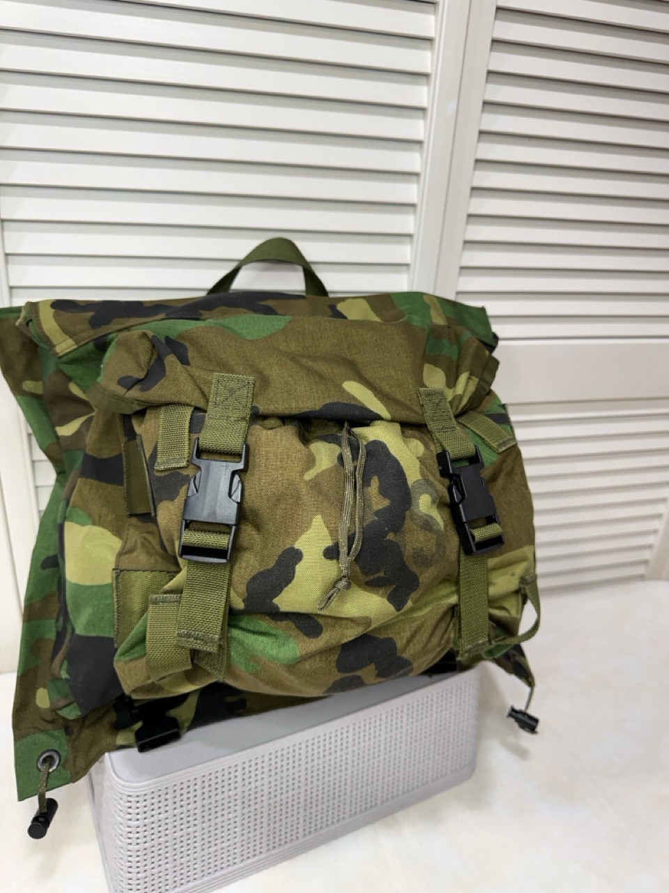 NEW Vintage 1991 USGI Military Combat Patrol Pack Backpack M81 Woodland Camo NOS