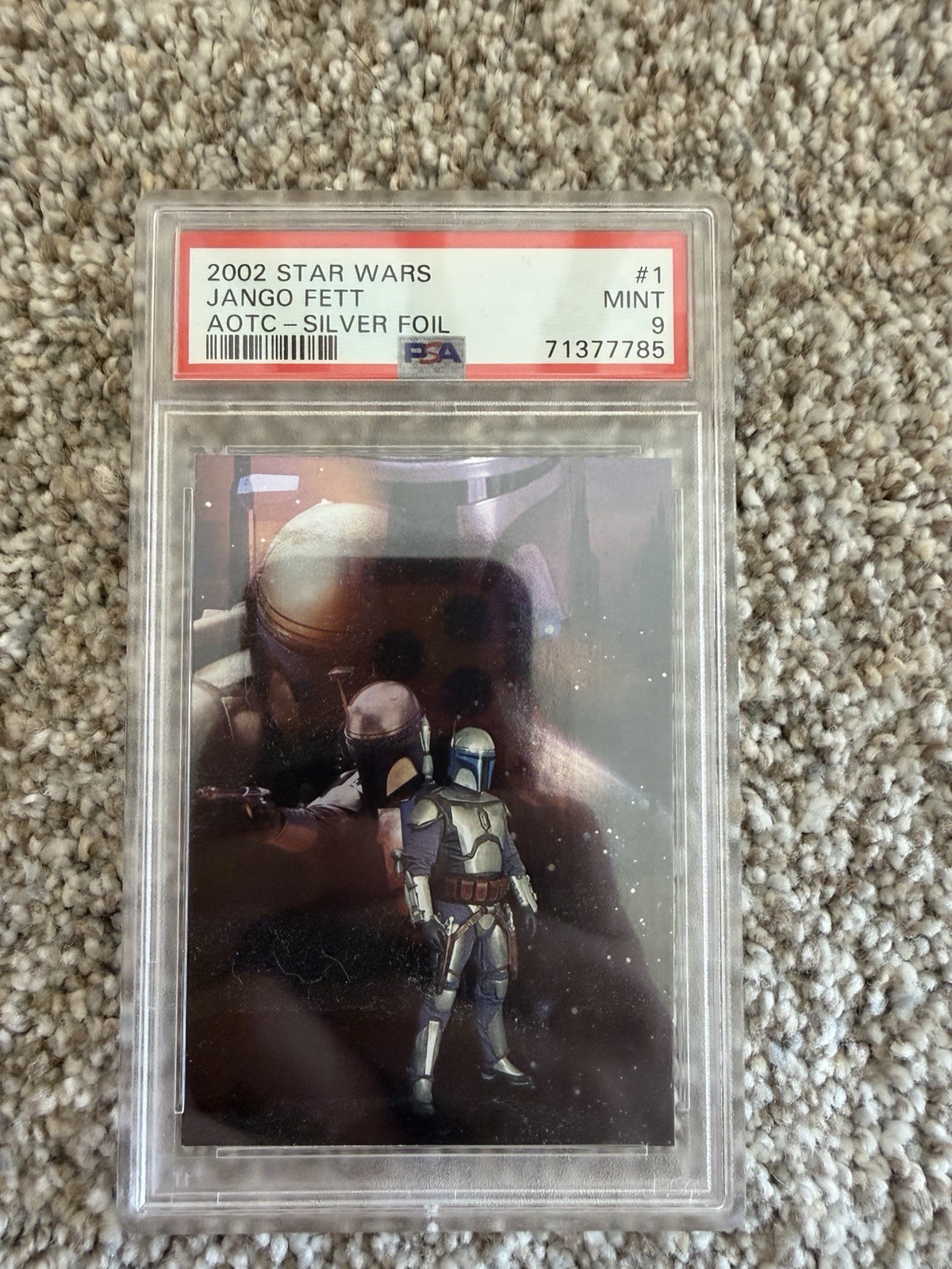 Topps 2002 Star Wars Jango Fett #1 Silver Foil PSA 9 71377785