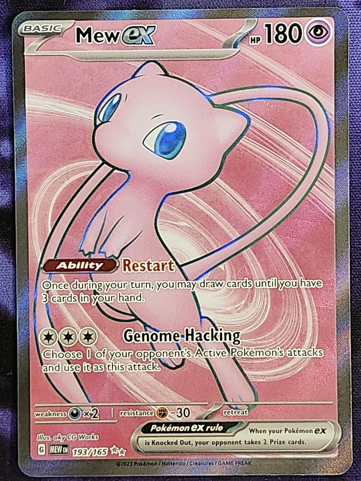 Pokemon 151 Mew ex 193/165 MEW