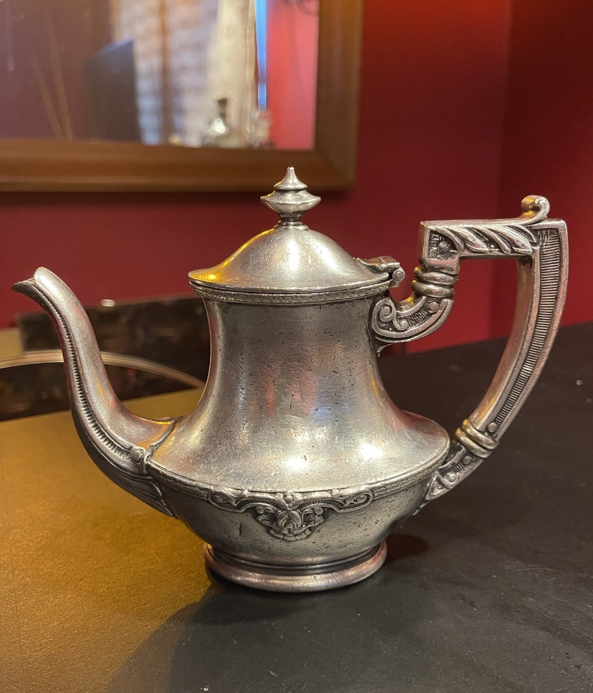 Vintage Gorham SP&S Railway Silverplate Teapot 1/2 Pint Railroad Dining Car 