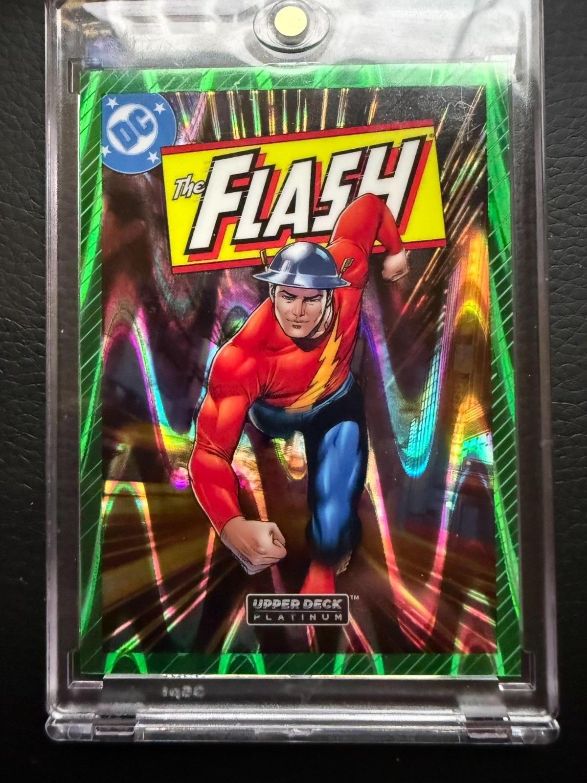 Upper Deck 2026 Platinum DC The Flash Jay Garrick VC39 Green Wave /50