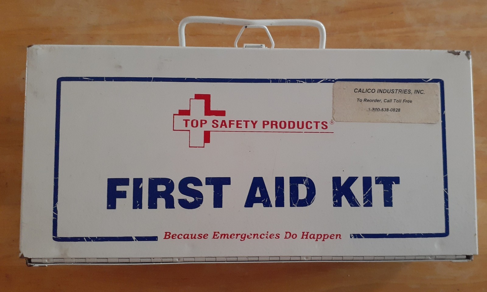 Vintage Metal First Aid Kit With Some Supplies