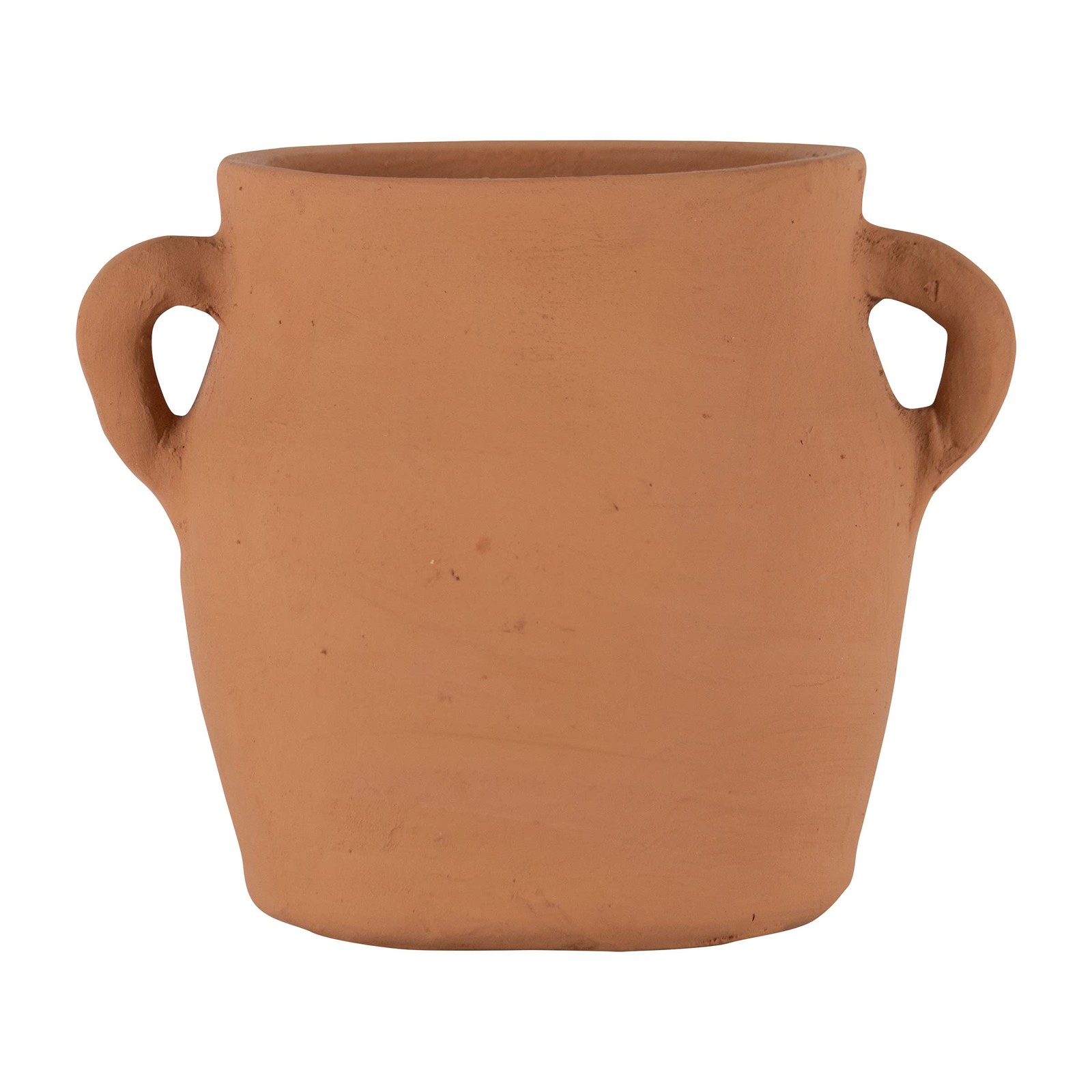 Foreside Home & Garden Natural Handthrown Terracotta Vase with Handles Foreside Home & Garden Natural Handthrown Terracotta Vase with Handles