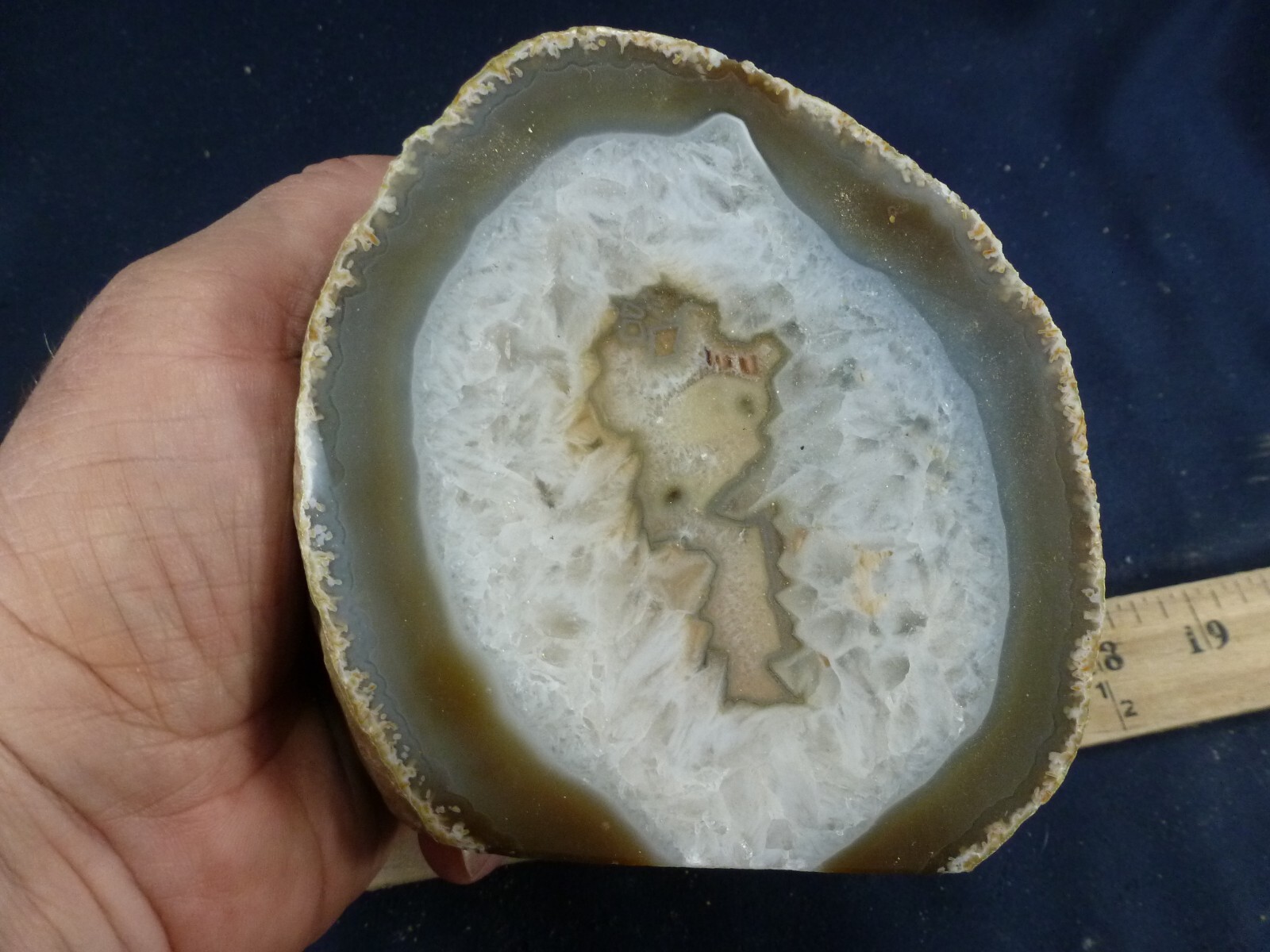 CSS: 2.6 lb Face Polished Brazilian Agate Display Specimen CSS: 2.6 lb Face Polished Brazilian Agate Display Specimen