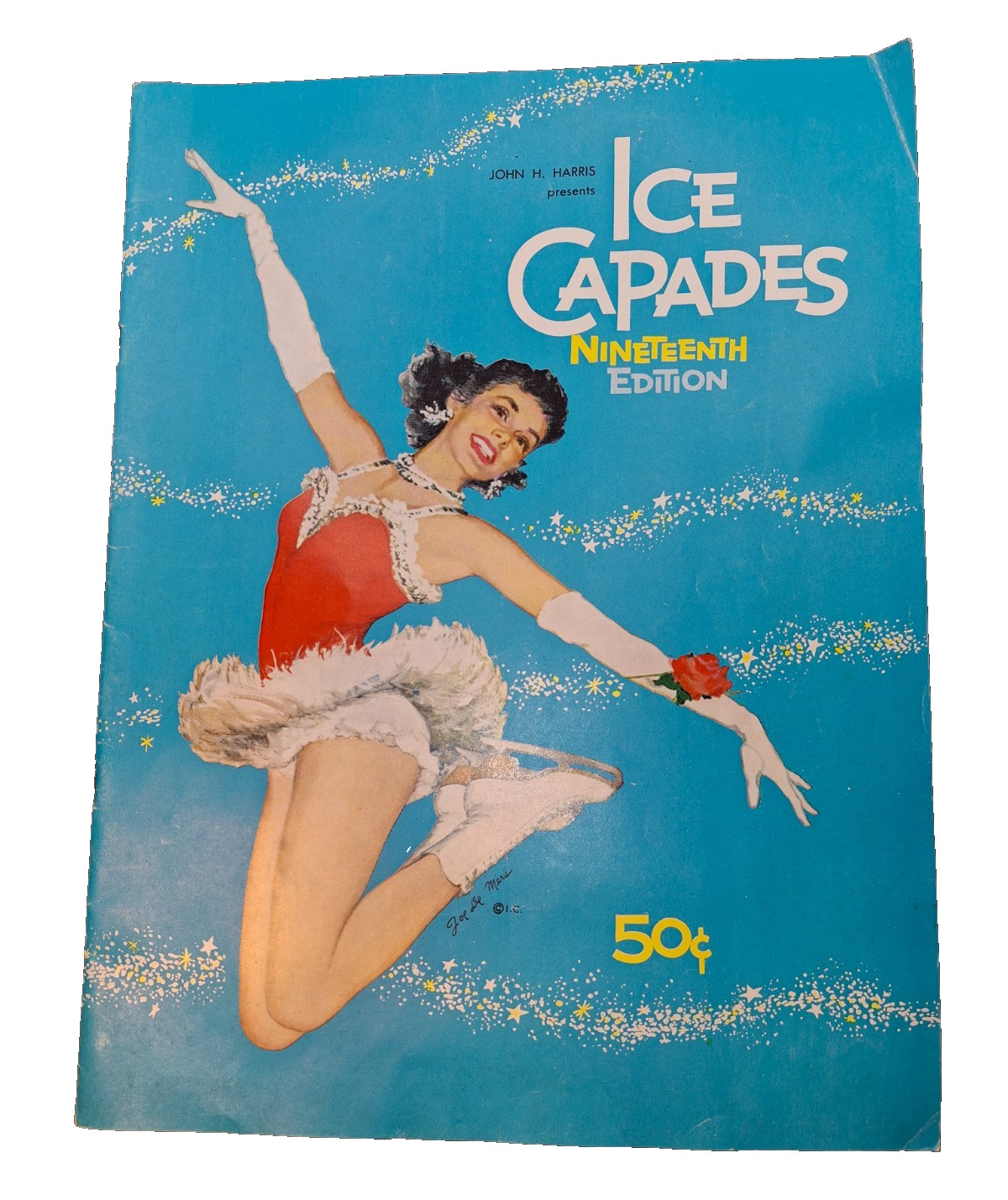 1959 Ice Capades 19th Edition Program Book Vintage Figure Skating Souvenir VTG