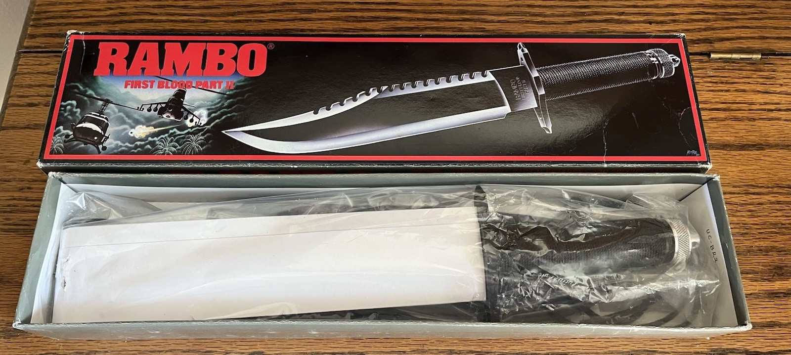 Vintage 1989 Rambo First Blood II Knife UC-RB2 by United Cutlery NOS Vintage 1989 Rambo First Blood II Knife UC-RB2 by United Cutlery NOS