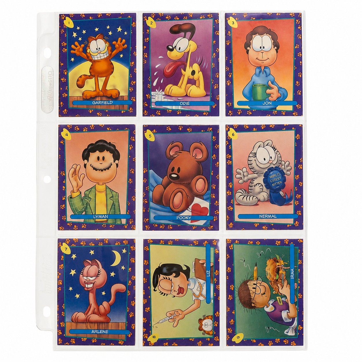 Garfield 1992 SkyBox Premier Edition Complete 100 Card Set Jim Davis NM