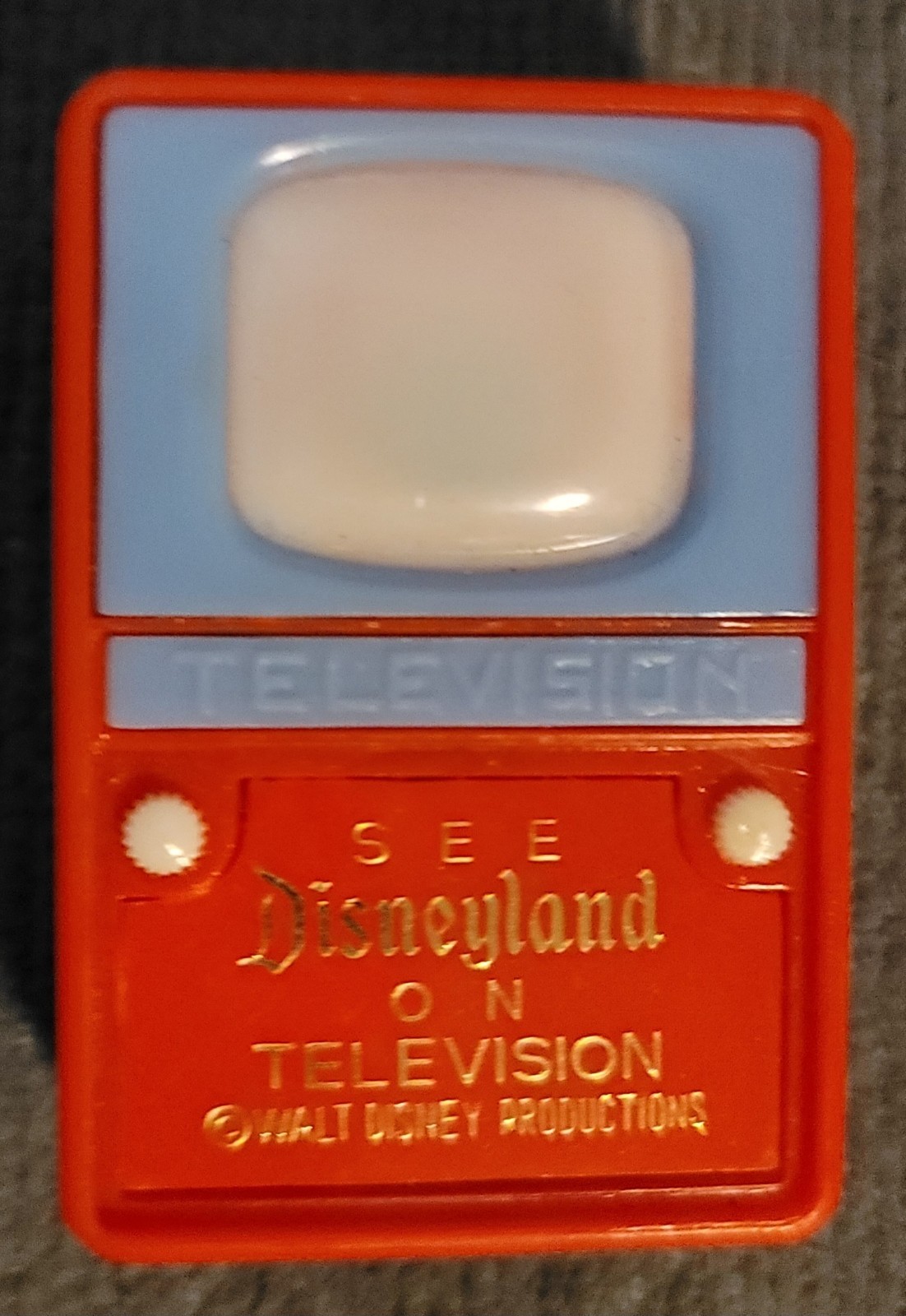 Rare 1960s Disneyland Red Mini-TV Viewer Rare 1960s Disneyland Red Mini-TV Viewer