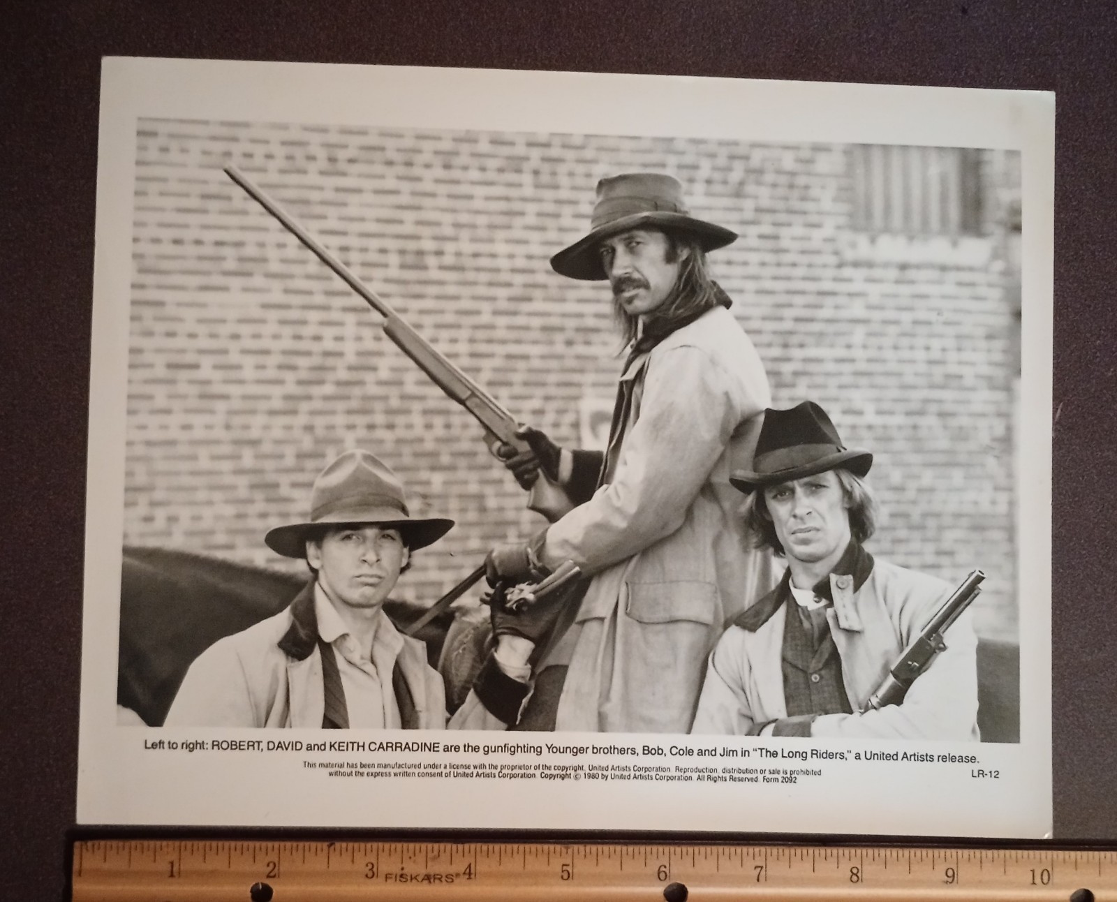 1980 Robert David Keith Carradine The Long Riders 8x10 Press photo Glossy Vtg 1980 Robert David Keith Carradine The Long Riders 8x10 Press photo Glossy Vtg