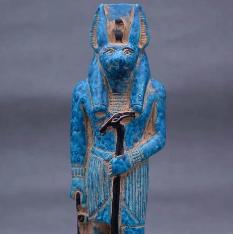 Authentic Pharaonic Statue Rare Egyptian Artifacts Of Egyptian God Anubis BC