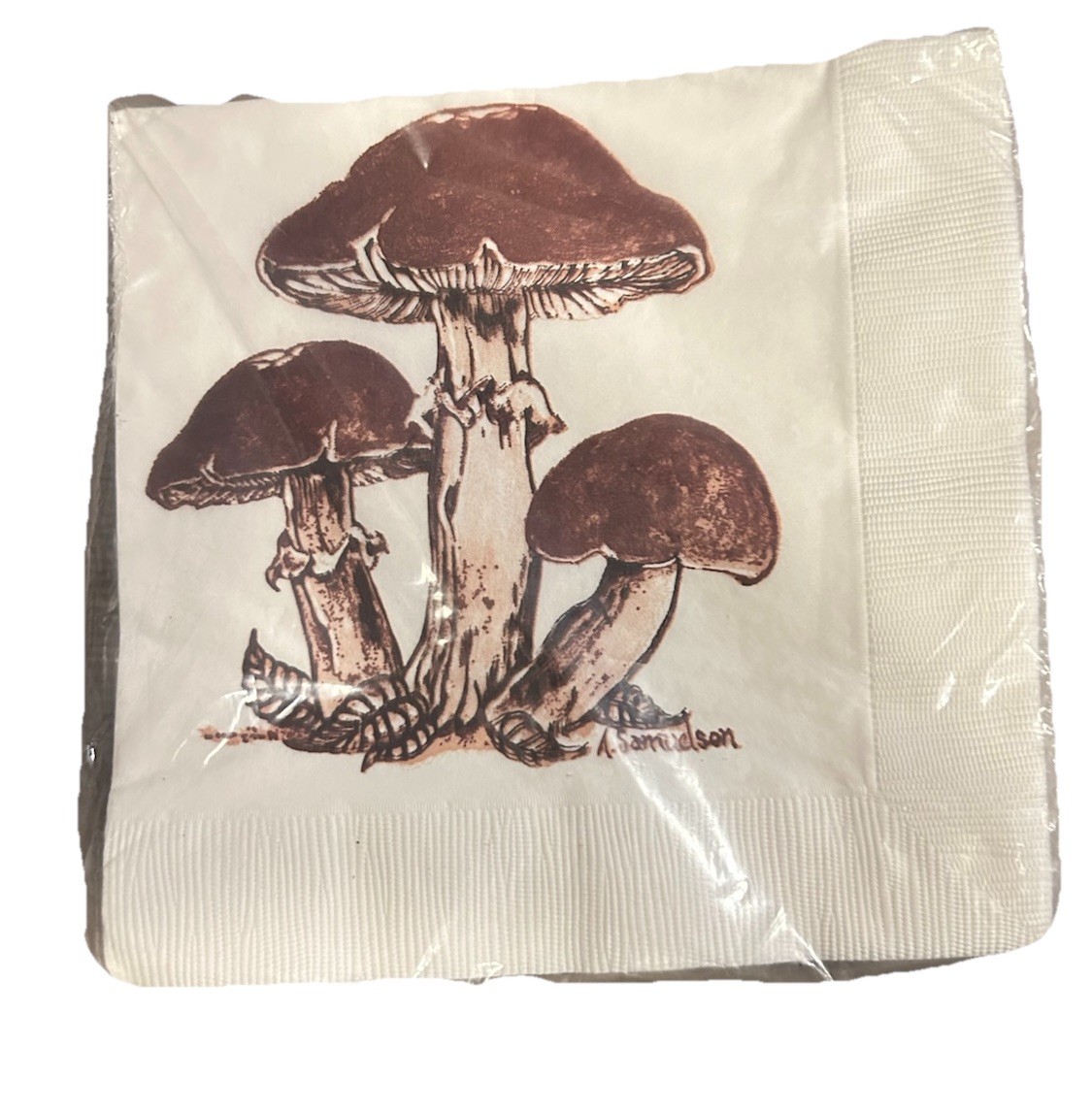 Vtg Gordon Fraser Gallery Mushroom Paper Dinner Napkins 13.5 X 13.5 New Vtg Gordon Fraser Gallery Mushroom Paper Dinner Napkins 13.5 X 13.5 New