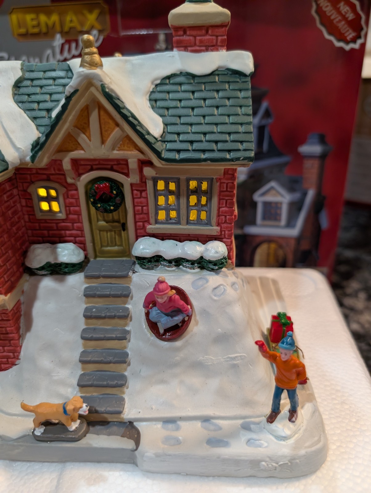 Lemax The Little Brick House 55348 Lighted Building Caddington Village Christmas Lemax The Little Brick House 55348 Lighted Building Caddington Village Christmas