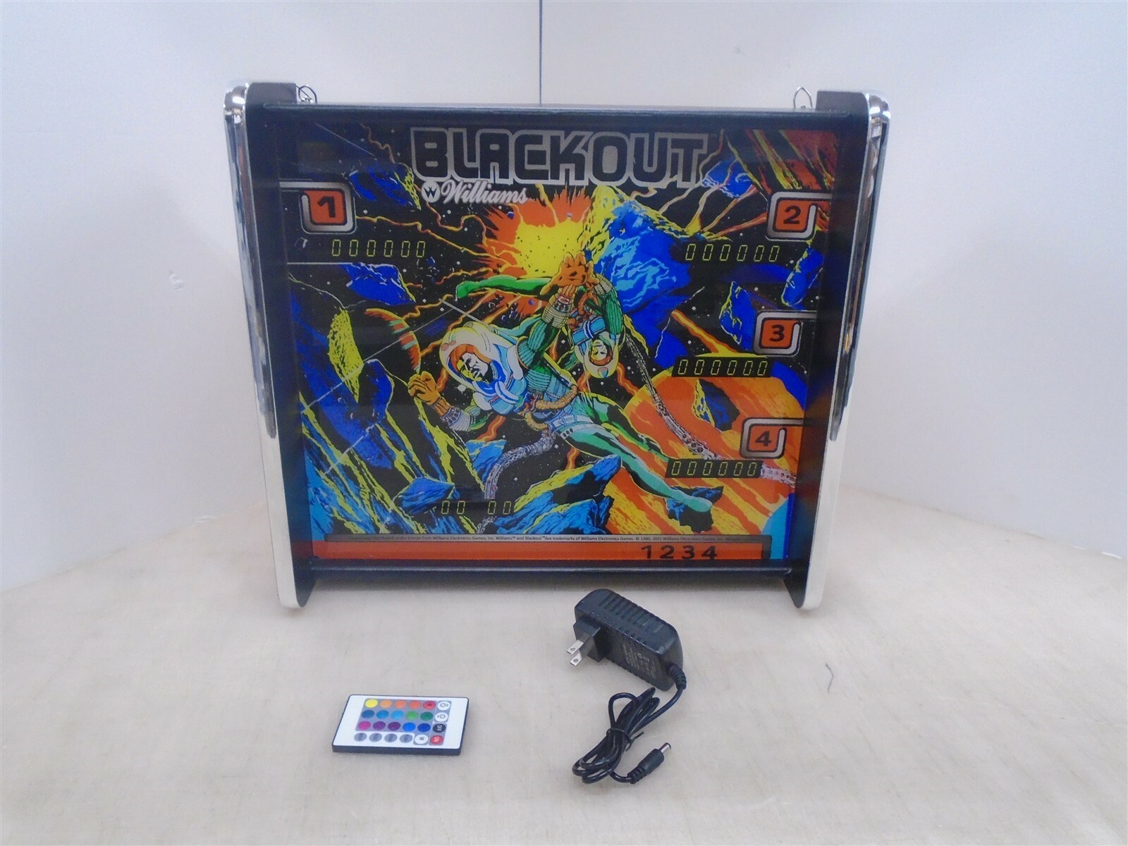 Williams Blackout Pinball Head LED Display light box