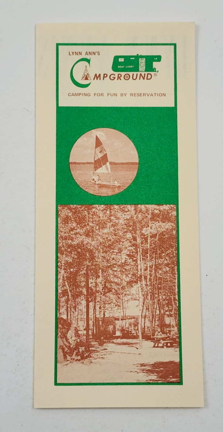Wisconsin West Bend Lynn Ann\'s of St Germain Campground Camping Brochure 1990s