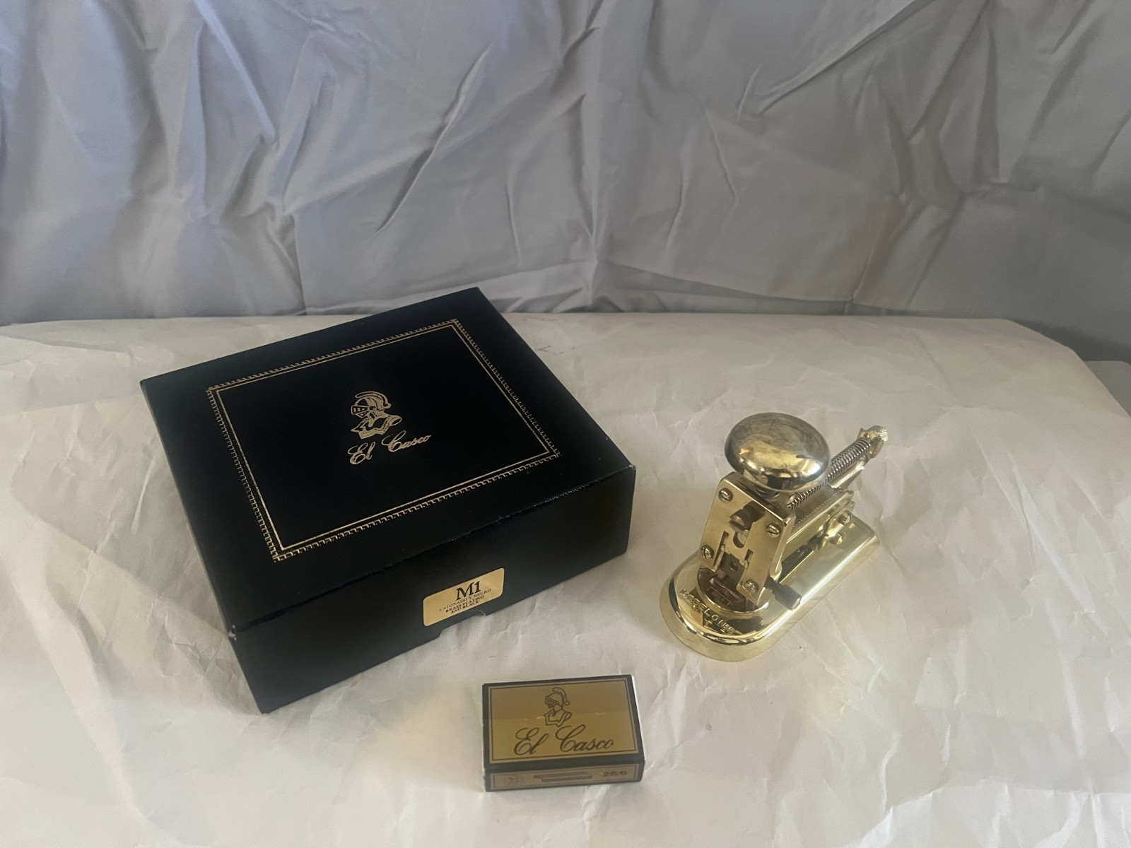 El Casco M-1 Stapler Brass Plating Spain Vintage Collectible