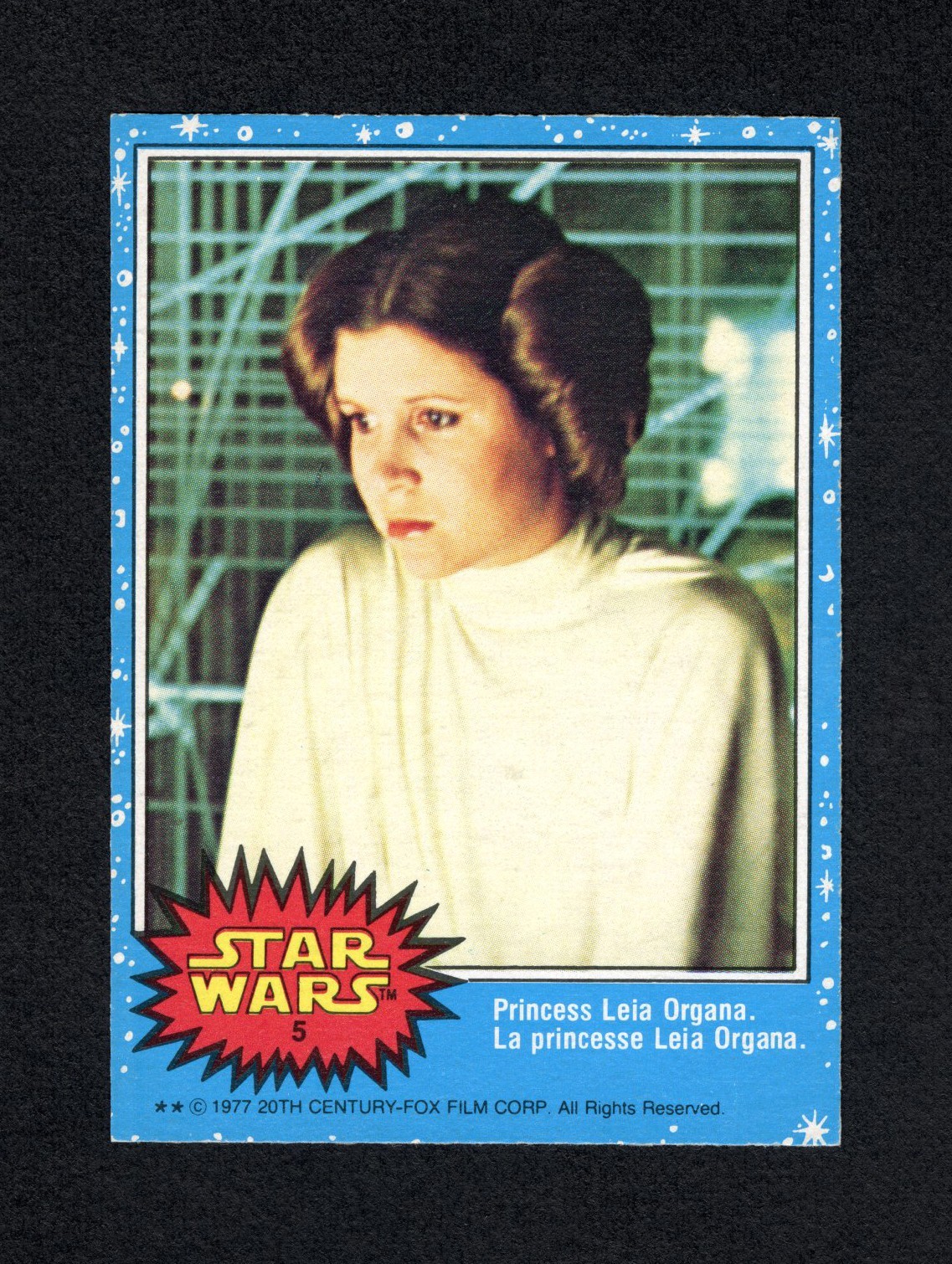 1977 O-Pee-Chee Star Wars #5 Princess Leia Organa - Near Mint Condition