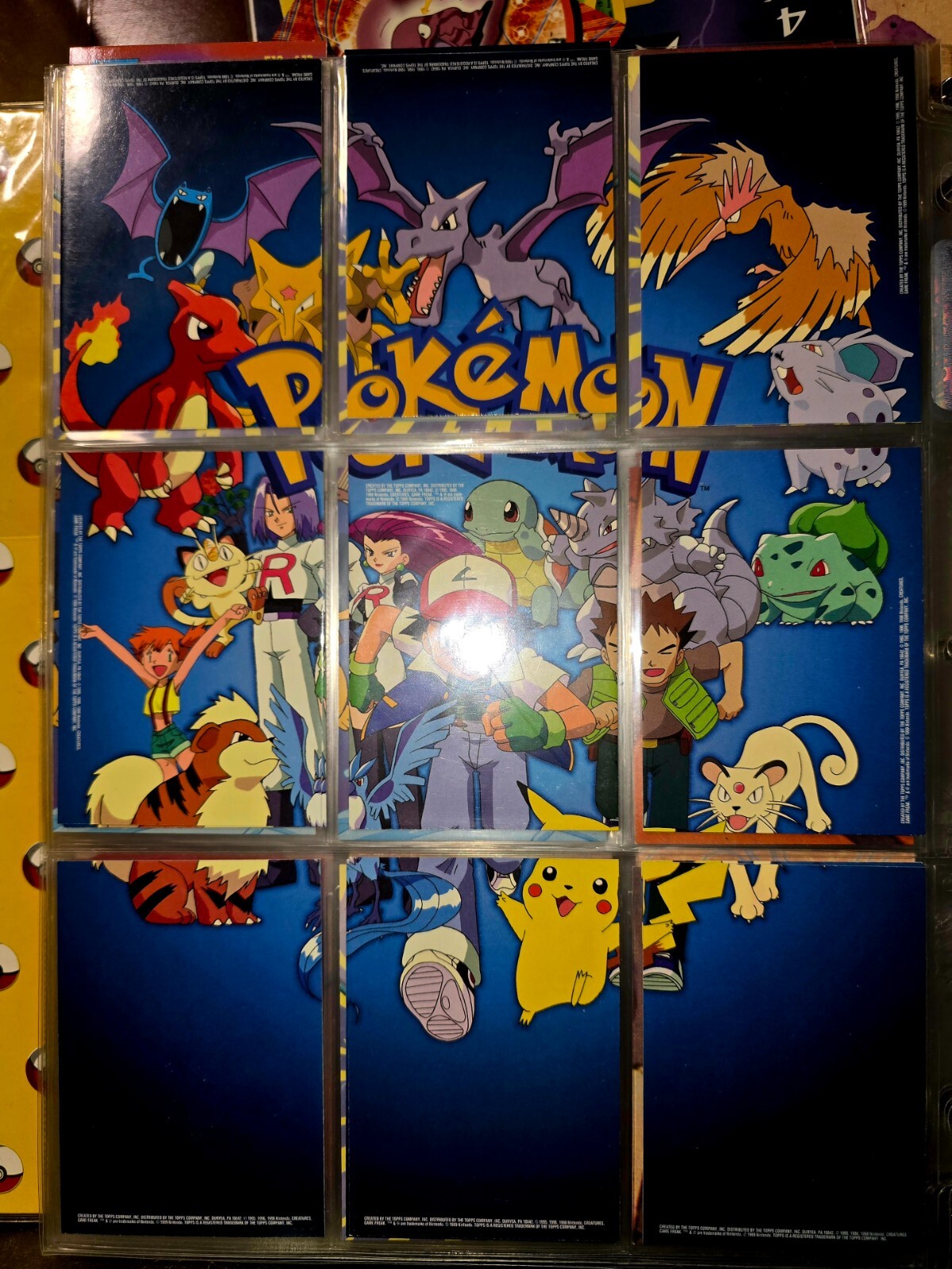 Topps Pokémon TV5 THROUGH TV13 SET-- COMPLETED PUZZLE foil cards included NM Topps Pokémon TV5 THROUGH TV13 SET-- COMPLETED PUZZLE foil cards included NM