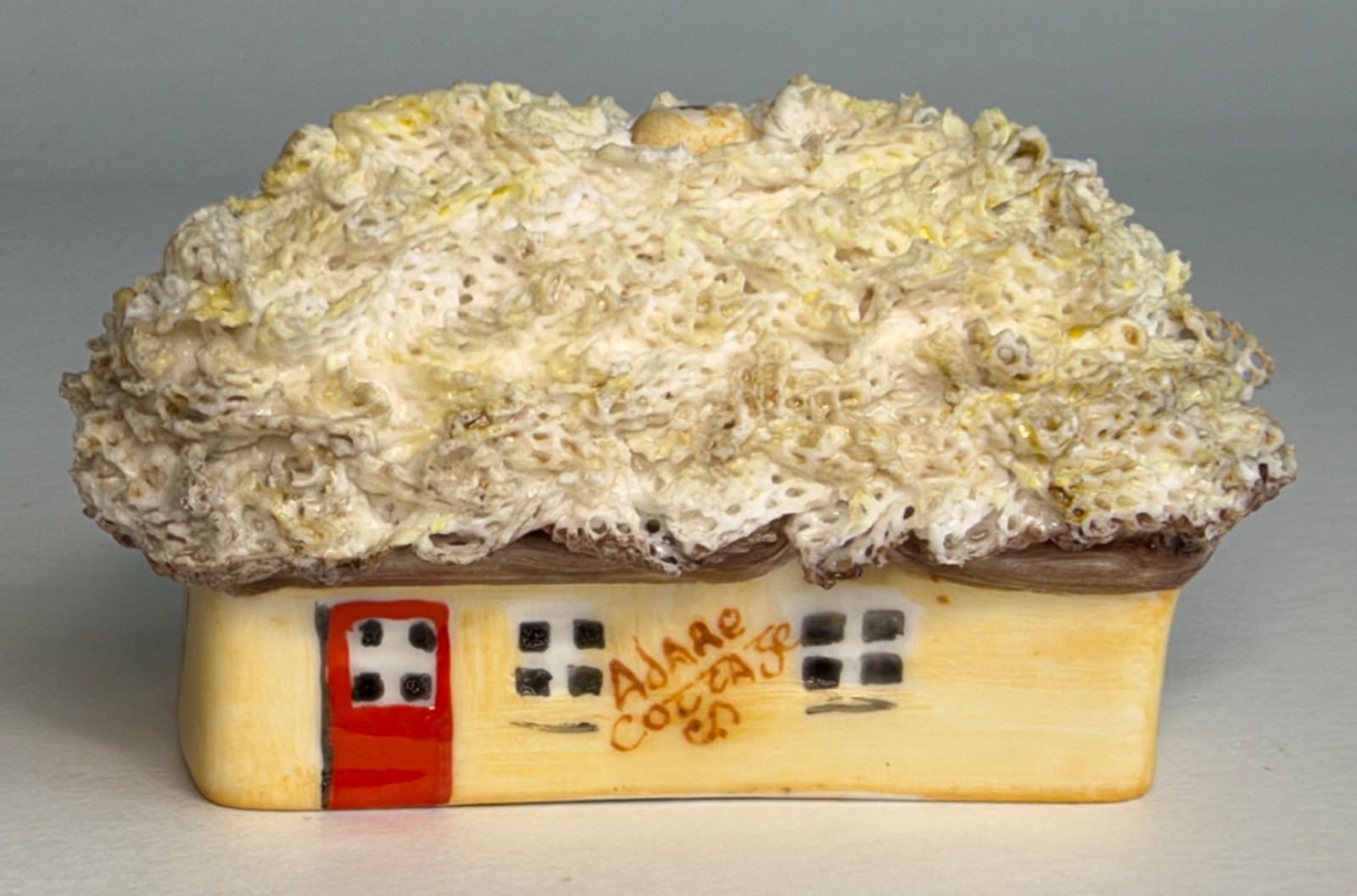 Vintage MZ IRISH DRESDEN IRELAND Adare Cottage PORCELAIN LACE ROOF - MINIATURE Vintage MZ IRISH DRESDEN IRELAND Adare Cottage PORCELAIN LACE ROOF - MINIATURE
