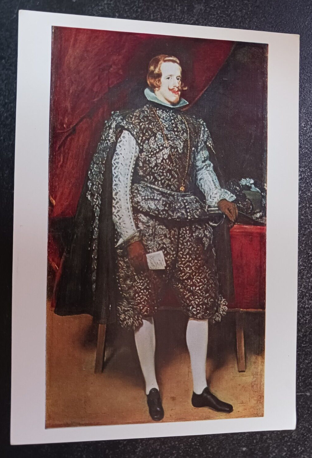 vtg postcard VELAZQUEZ Philip IV of Spain painting art unposted