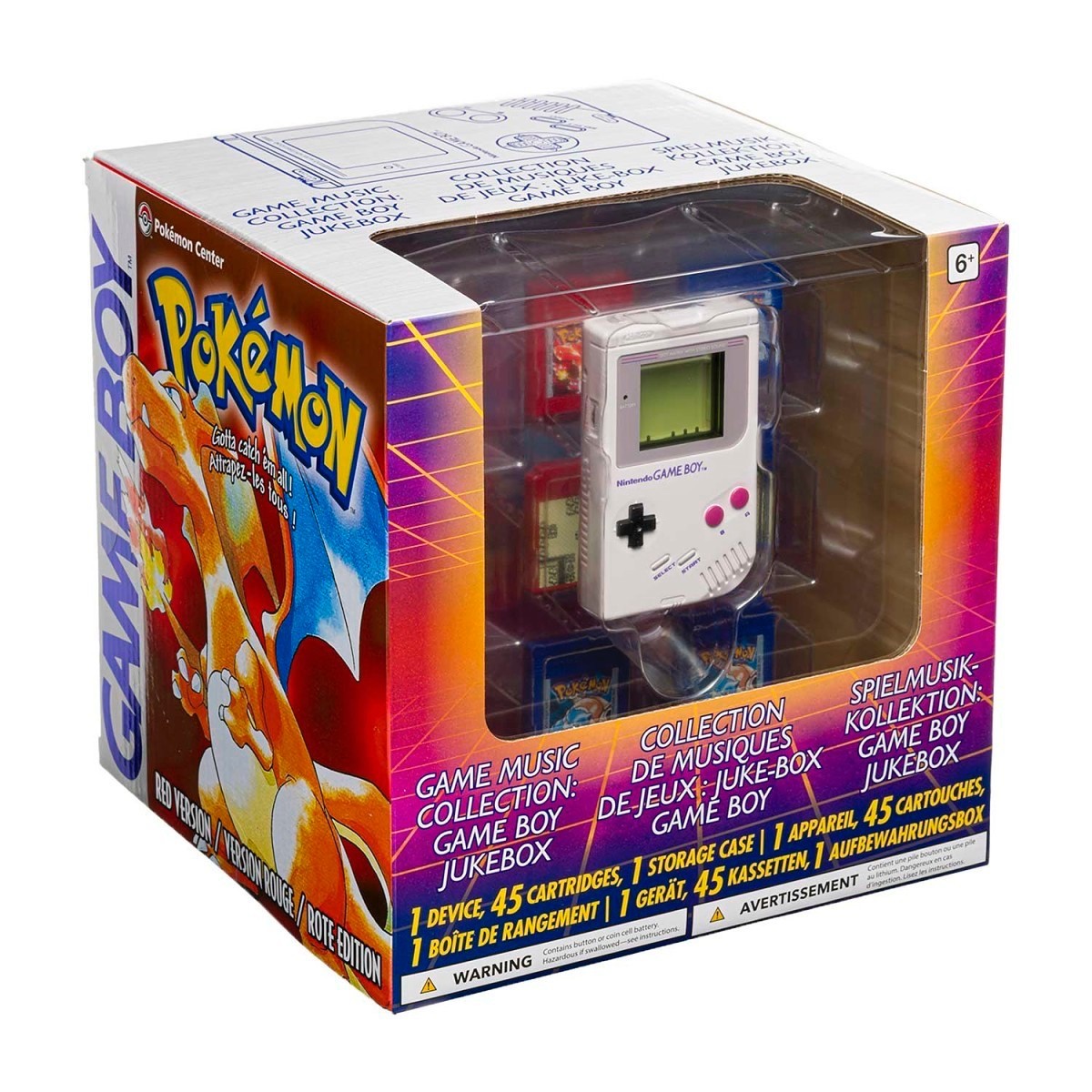 NEW IN BOX POKEMON CENTER RED & BLUE GAME BOY JUKEBOX 30TH ANNIVERSARY SEALED