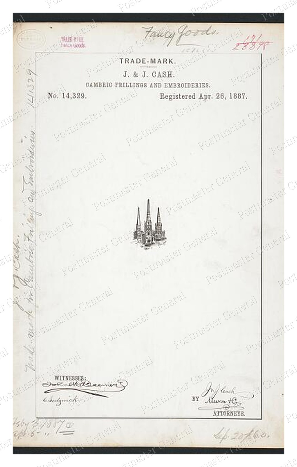 Three Church Spires Standard Postcard COPY RPPC Three Church Spires Standard Postcard COPY RPPC