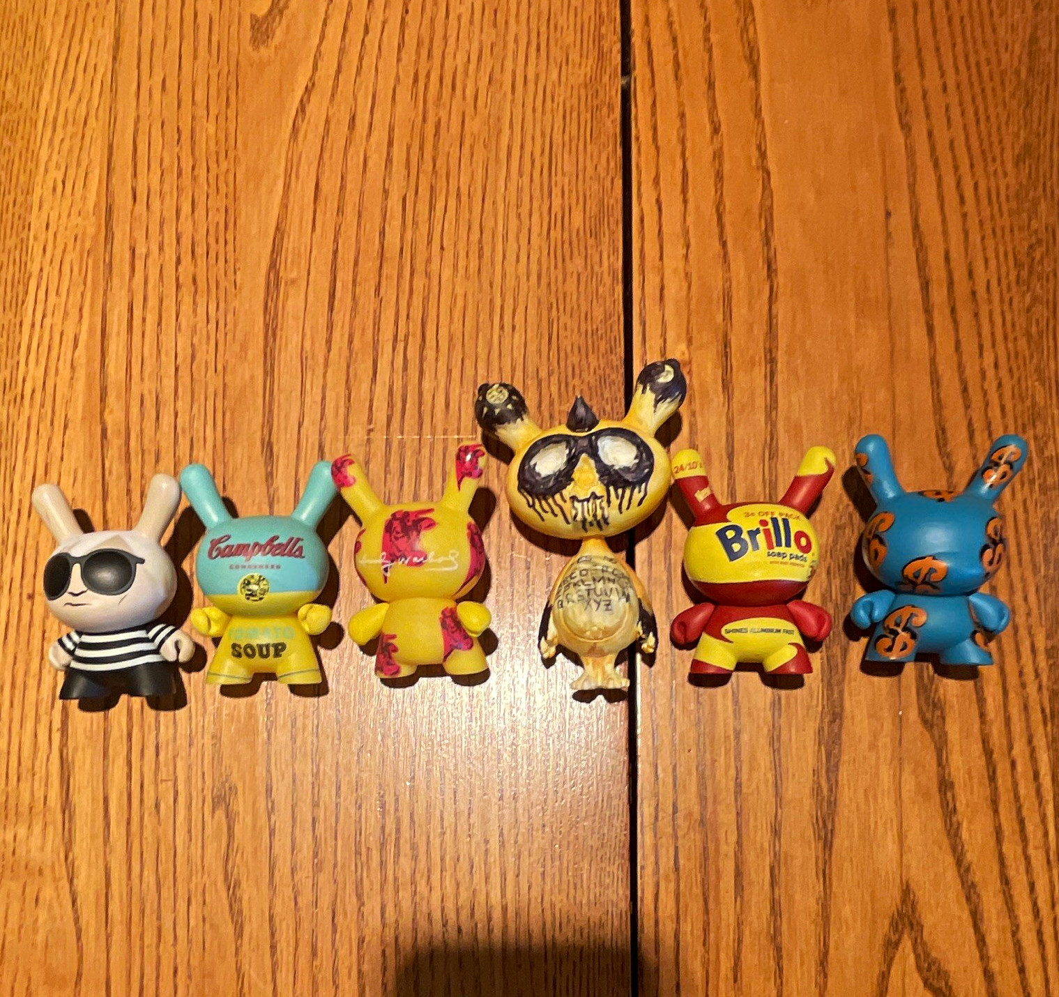 Kidrobot Dunny Designer Vinyl Figure Lot of 6 Andy Warhol multicolor Kidrobot Dunny Designer Vinyl Figure Lot of 6 Andy Warhol multicolor