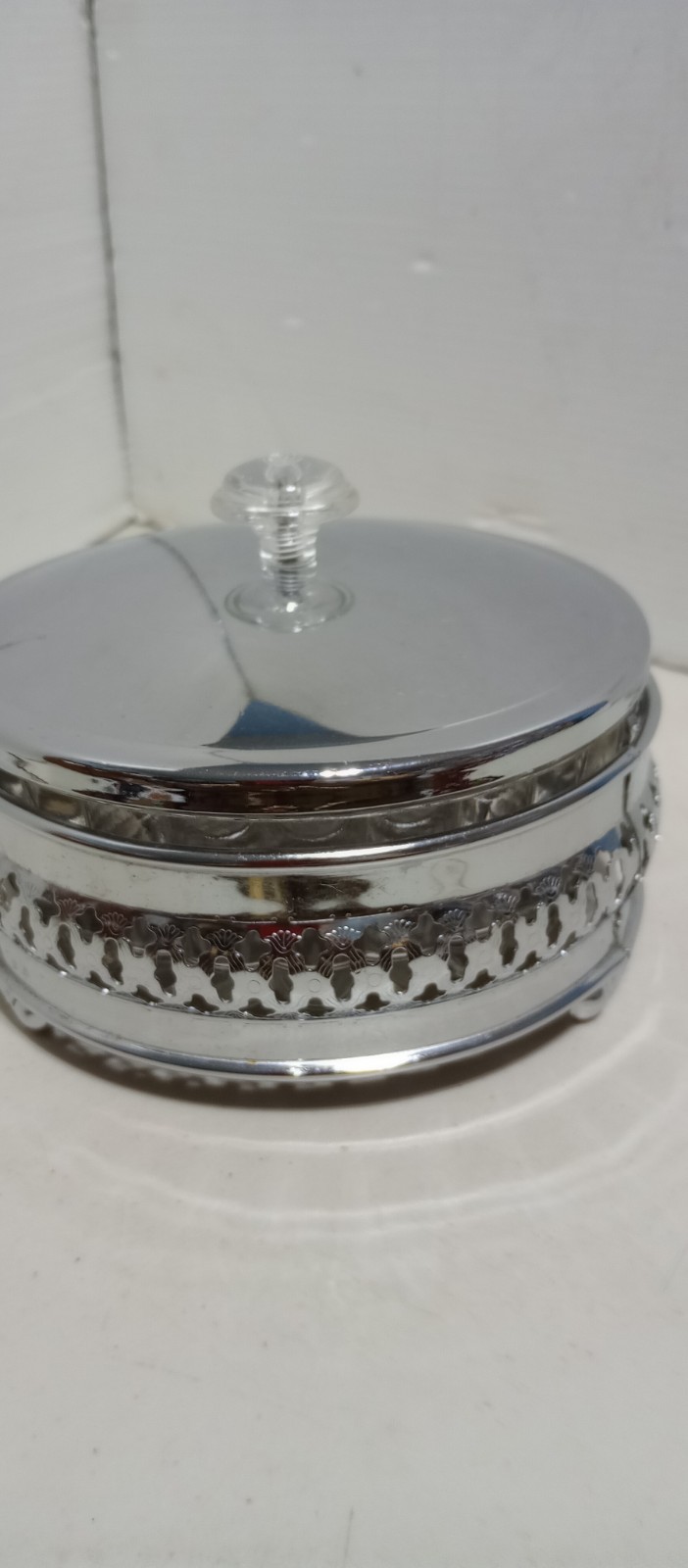 Silver Plated Basket and Top with Glass Candy Dish