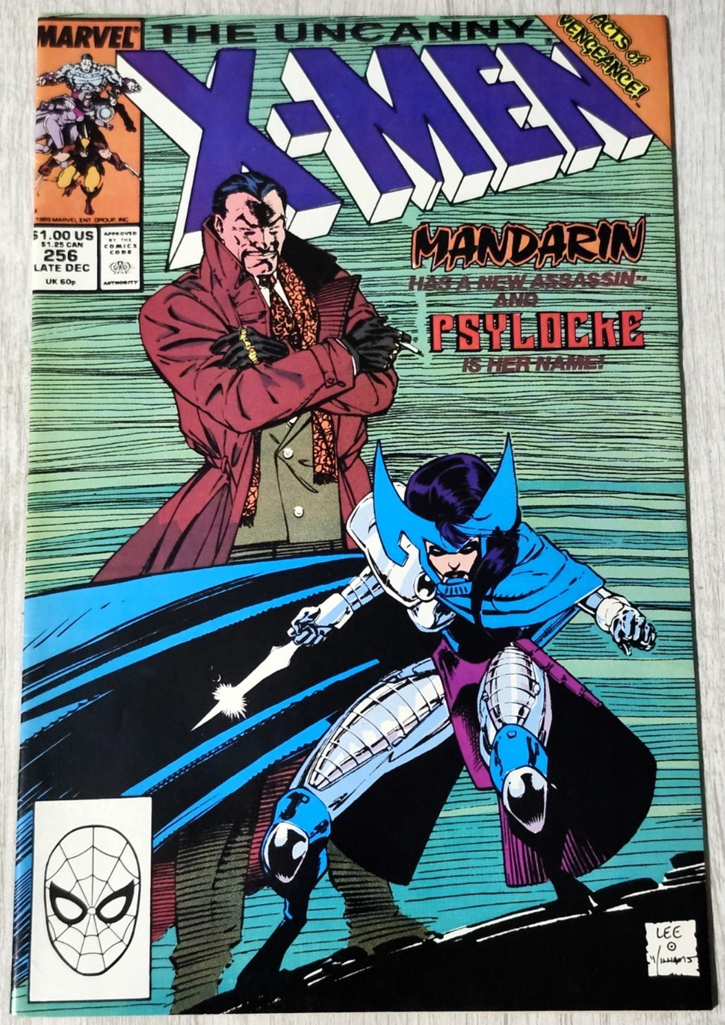 Uncanny X-Men #256 - 1st app of Kwannon, Debut of Psylocke Classic Costume Uncanny X-Men #256 - 1st app of Kwannon, Debut of Psylocke Classic Costume