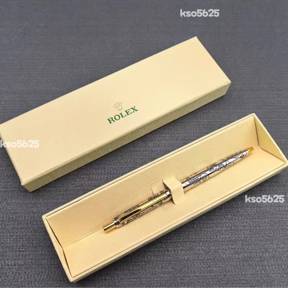Rolex Vintage-Style Palladium-Finish Ballpoint Pen - New in Box - Luxury Ad Gift