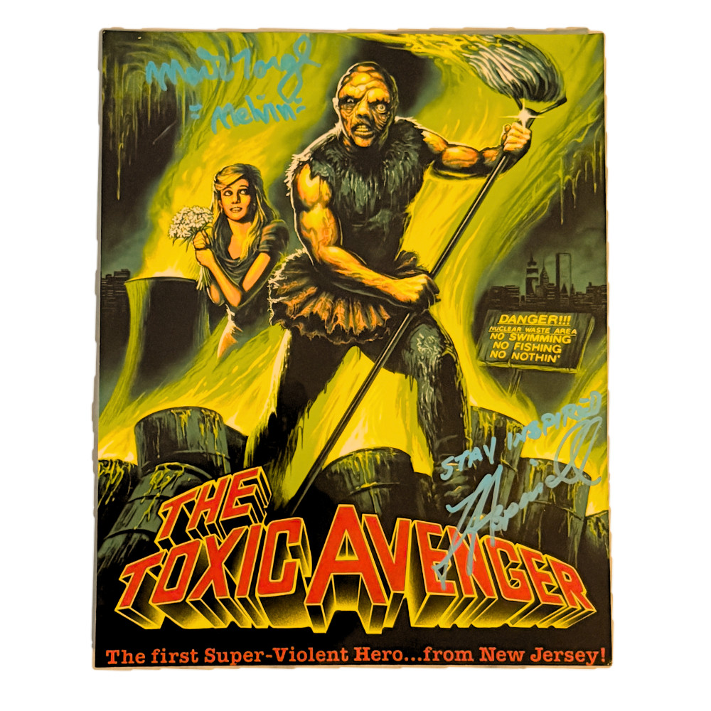 AUTOGRAPHED Toxic Avenger (1984) Mini Poster