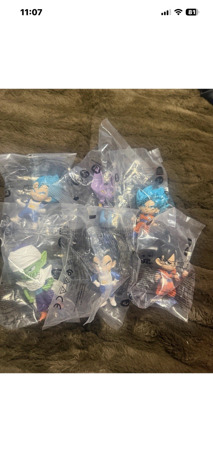 Complete Set Dragon Ball Lord Beenus Goku Vegeta All 6 Burger King Super Piccolo Complete Set Dragon Ball Lord Beenus Goku Vegeta All 6 Burger King Super Piccolo