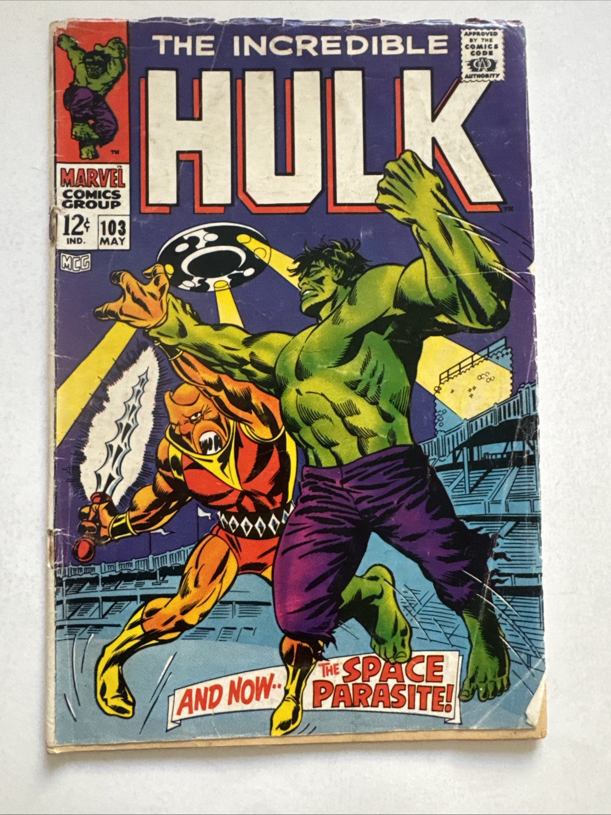 Incredible Hulk #103, 1968, 1st app Space Parasite Incredible Hulk #103, 1968, 1st app Space Parasite
