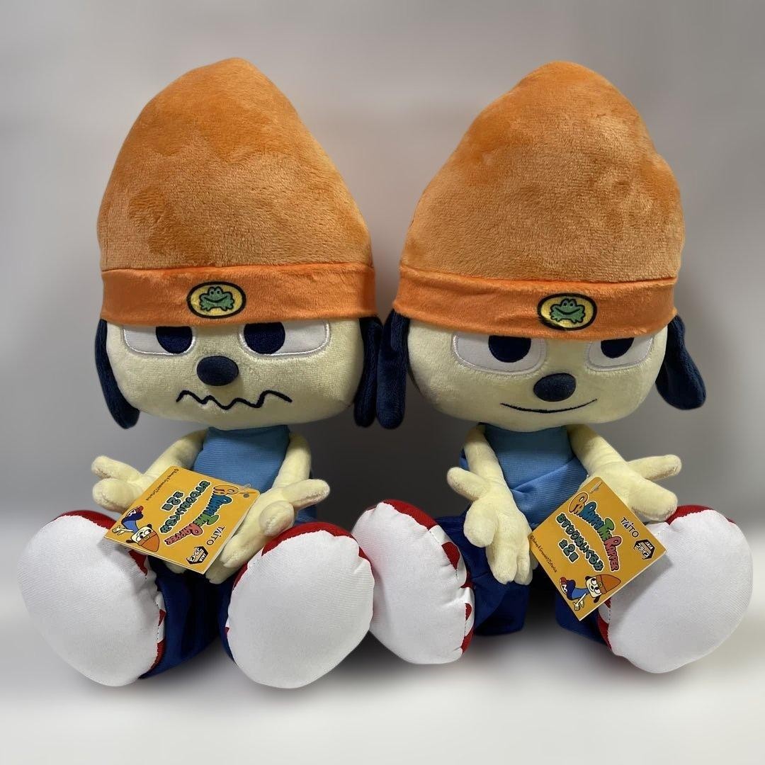 Parappa the Rapper Sitting Plush Toy Set 2 TAITO 28cm Collectible New FS Japan