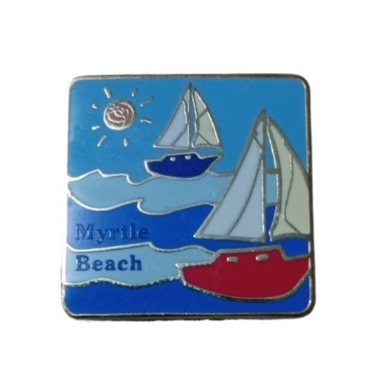 Myrtle Beach Sailboats Travel Souvenir Pin