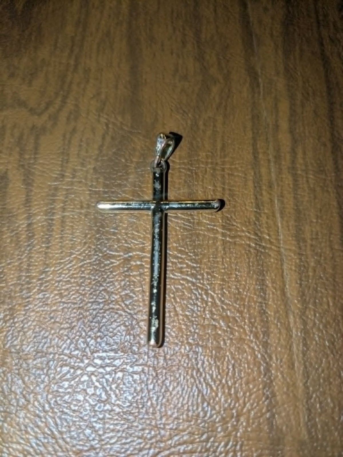Gold Cross I found on the side of the road Gold Cross I found on the side of the road