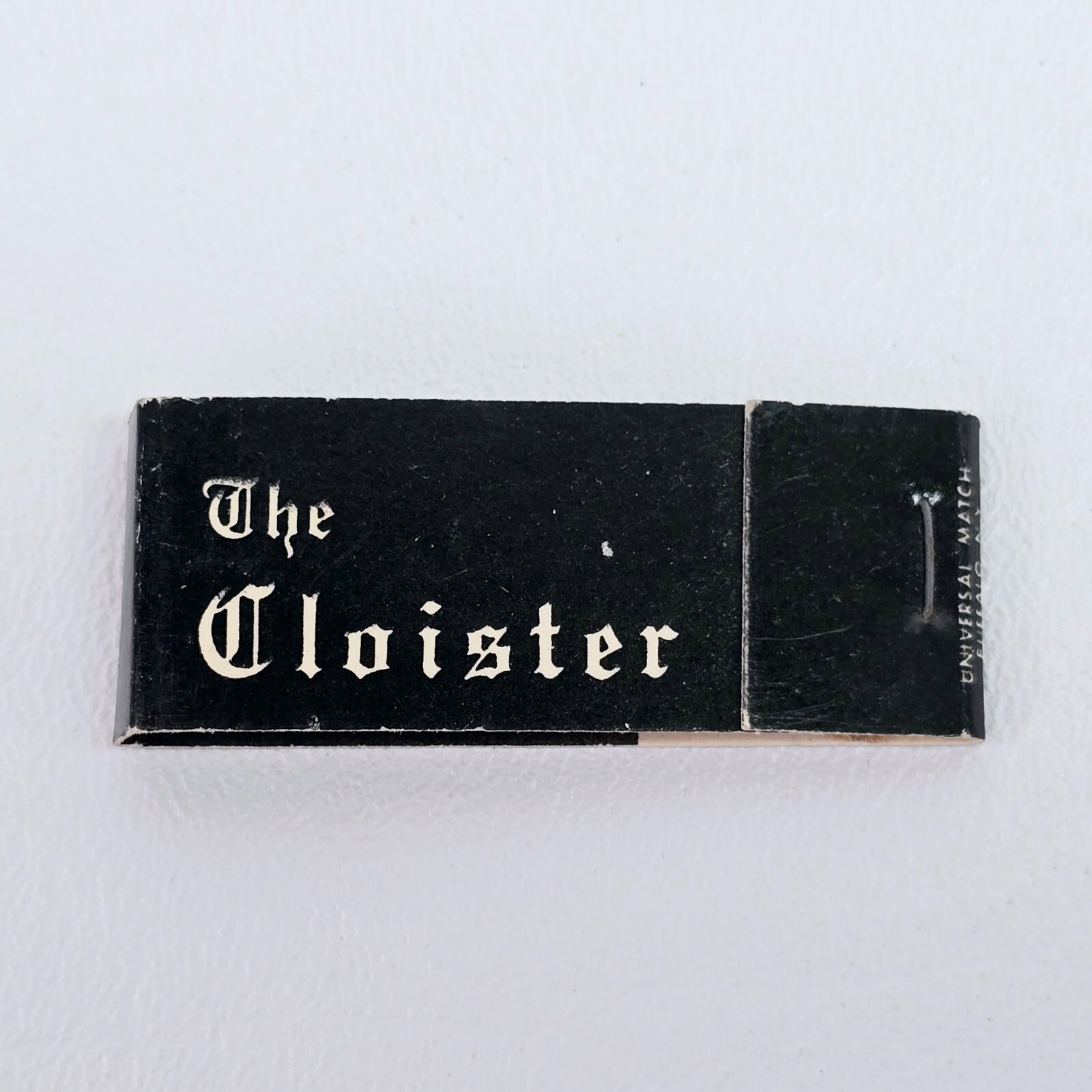 The Cloister Buffalo NY Restaurant Advertising 10 Stick Matchbook - Unstruck The Cloister Buffalo NY Restaurant Advertising 10 Stick Matchbook - Unstruck