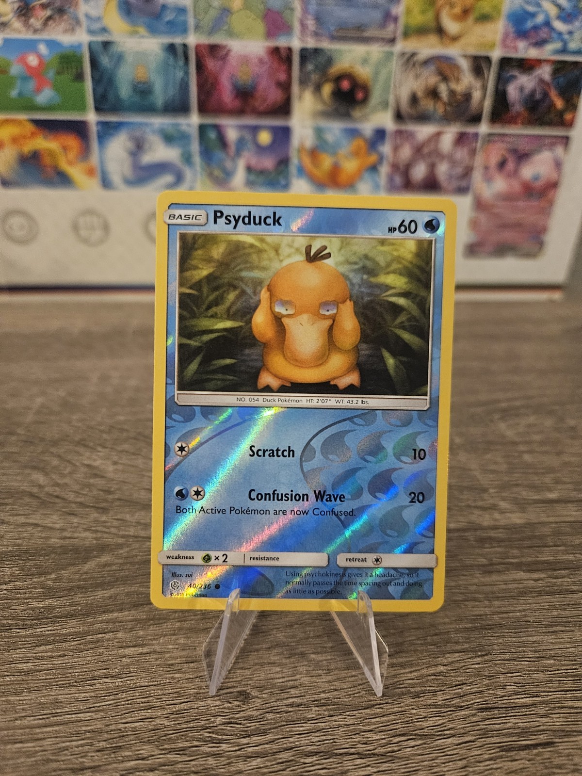 Pokémon TCG Psyduck 40/236 Cosmic Eclipse Reverse Holo NM