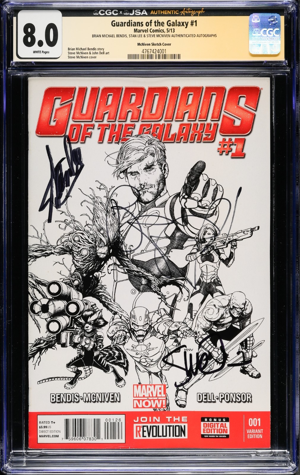 Marvel Comics Guardians of the Galaxy #1 Steve McNiven Variant Cover