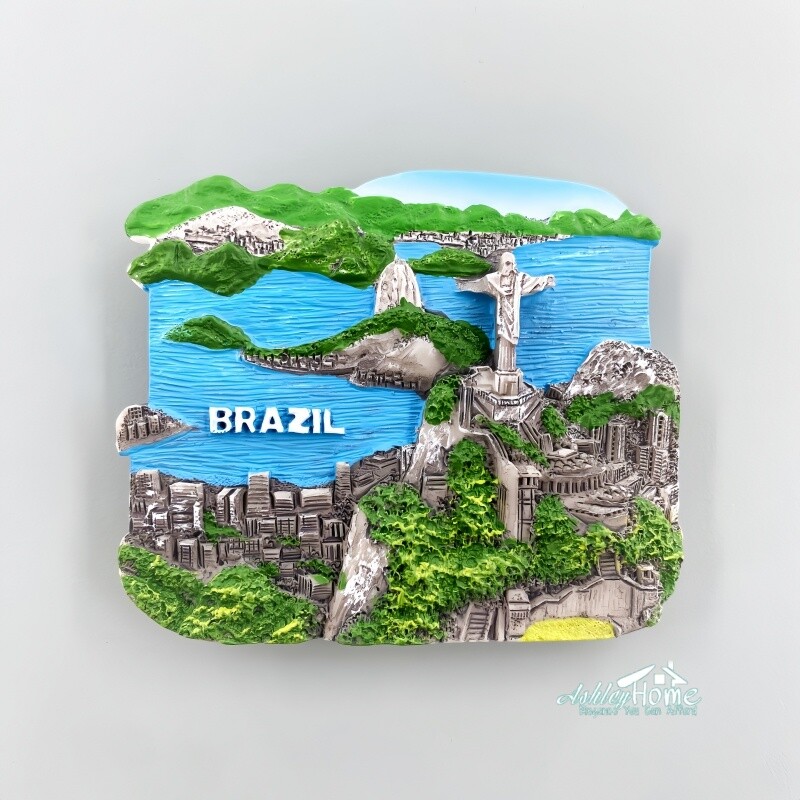 Rio De Janeiro Brazil Tourist Travel Souvenir 3D Resin Fridge Magnet GIFT IDEA