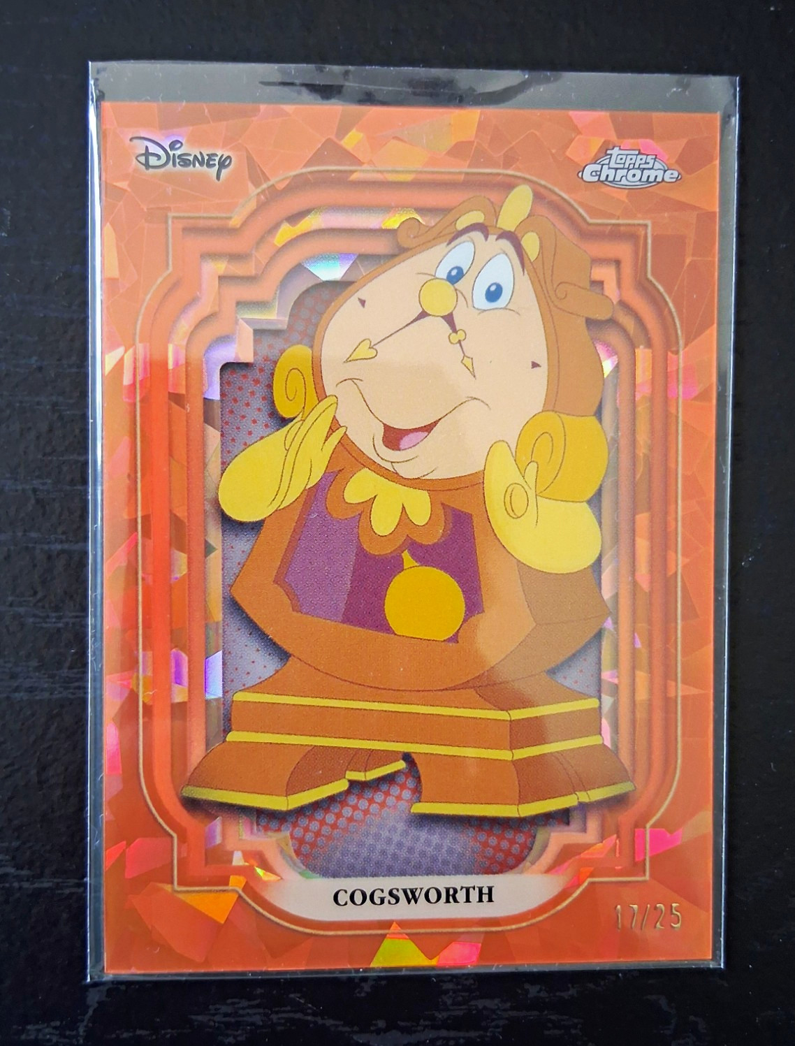 Topps 2024 Topps Chrome Disney Cogsworth #53 Serial Numbered 11/25